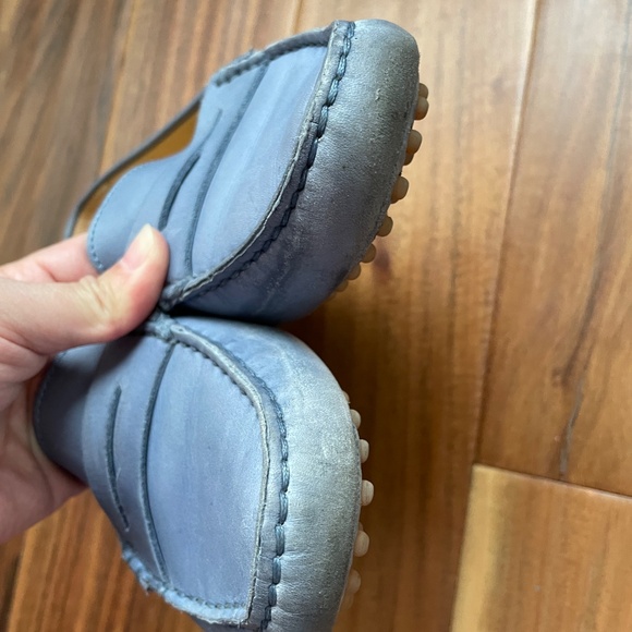 M. Gemi Women's Light Blue Soft Italian Leather Penny Driving Loafers Size 36.5 - Picture 3 of 7